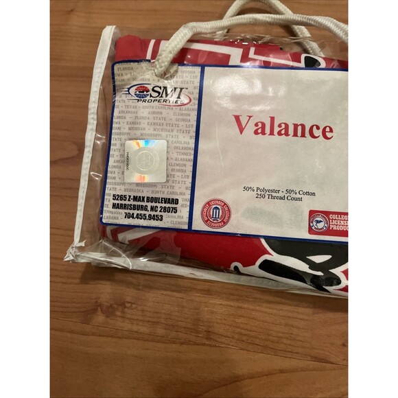 University Of Nebraska Cornhuskers 1pc Valance Curtain Topper Multi-Color - Picture 5 of 9